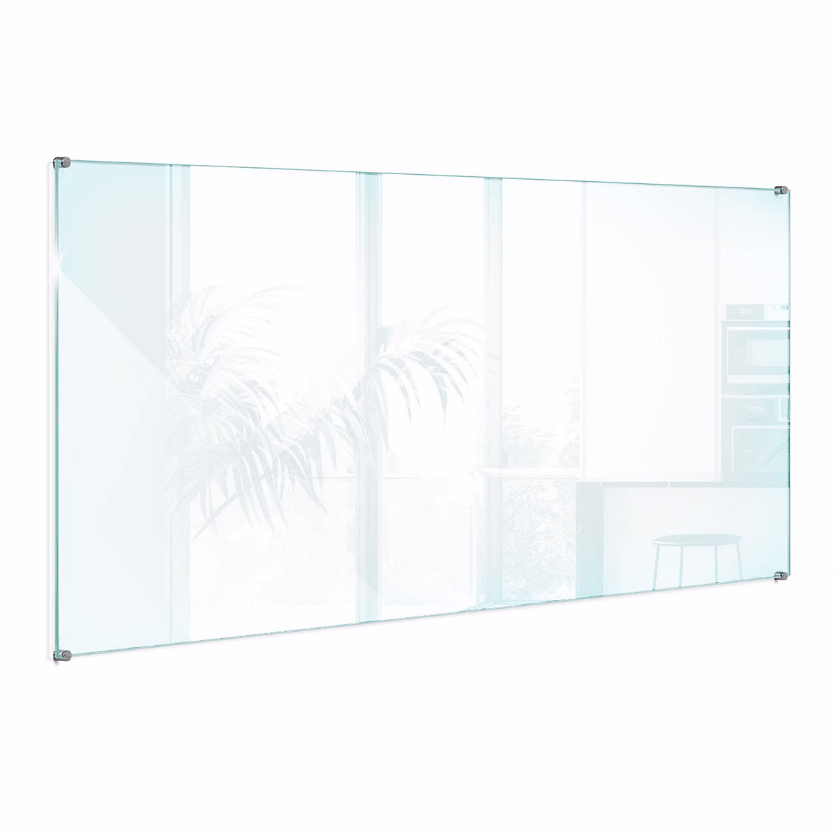 Crédence En Verre Wallfluent 140 × 70 cm Transparent Style industriel