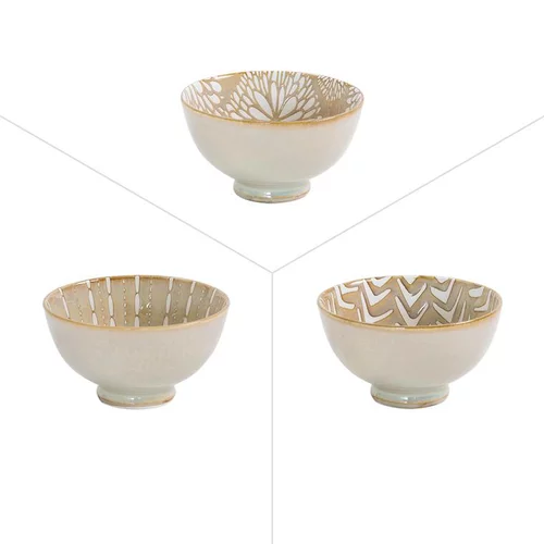 Coupelle Penjab coloris beige en porcelaine - Ø 9,5 cm