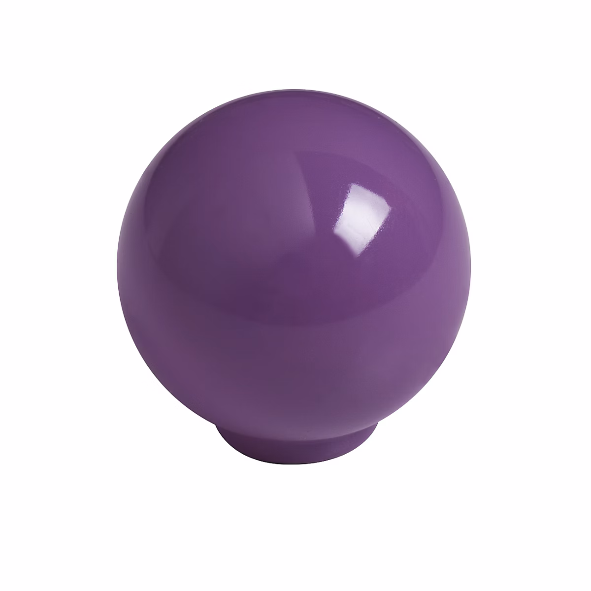 Bouton de meuble boule abs diamètre 24 mm violet brillant piéces – lot de 75