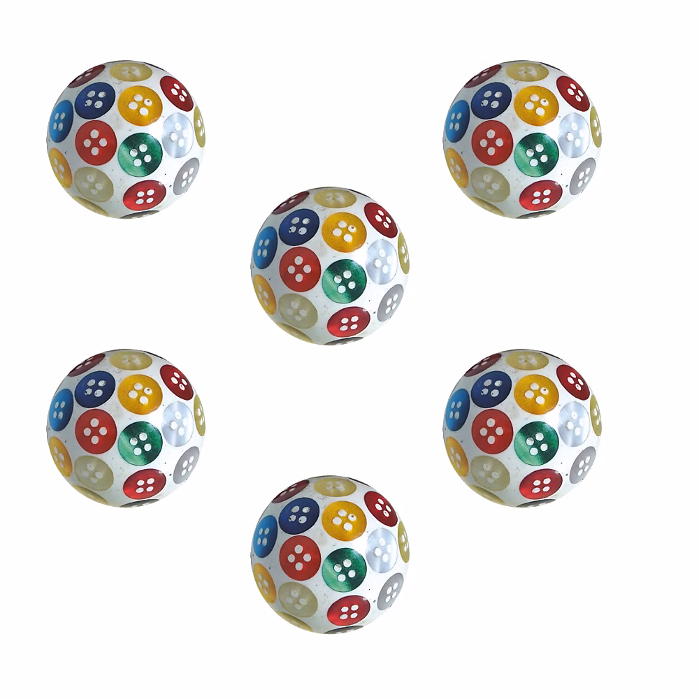 6 Un. poignées de meuble pour enfants boule des boutons nacre couleures incorporé – diamètre 34MM