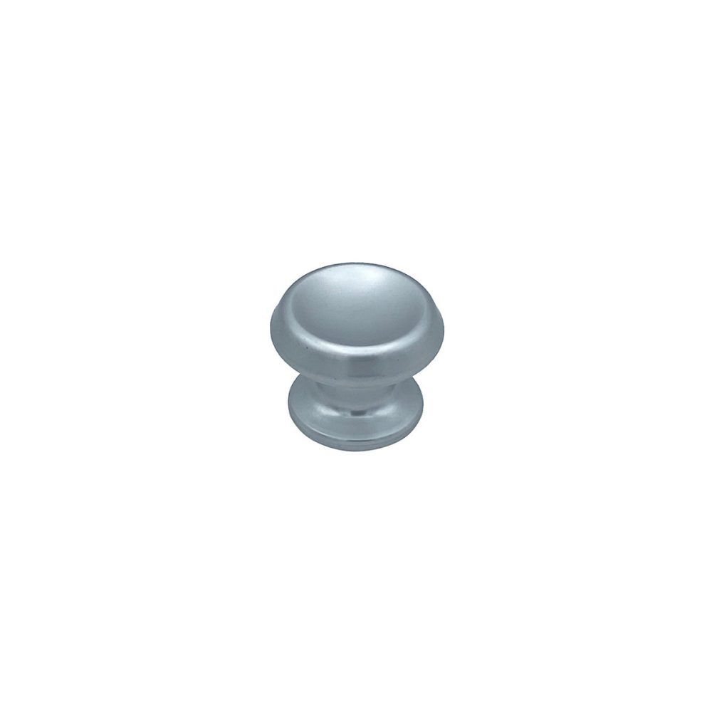 Bouton tirant de porte fixe D60 mm en aluminium Argent poli – breveté | boutons | lot de 6