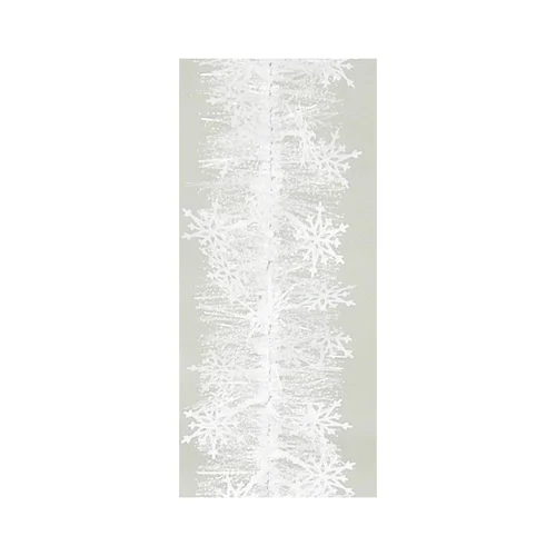 Guirlande flocons de neige en plastique coloris blanc Ø 90 mm - 2 m