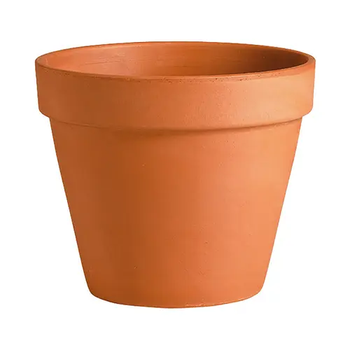 Vase brut rouge en terre cuite D.25 x H22,5