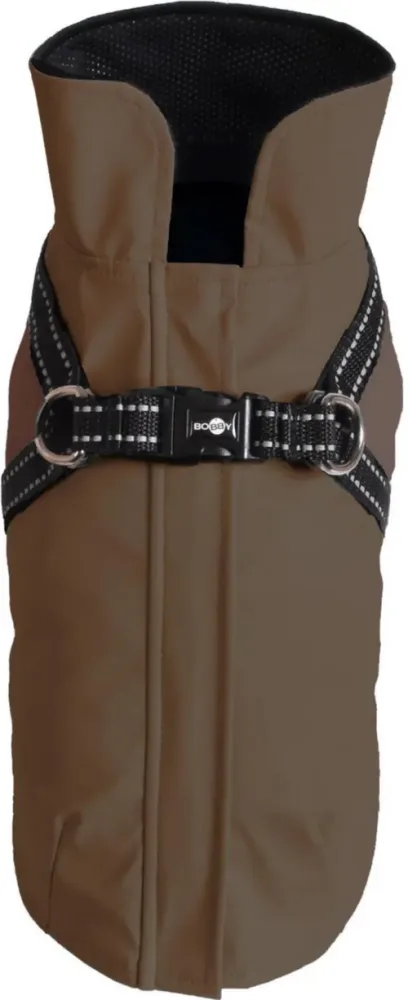 Manteau pour chien en néoprène coloris vert harnais intégré Bobby Tom - taille 32S