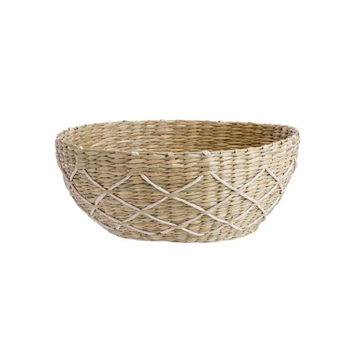 Corbeille coloris marron en osier - Ø 30 cm