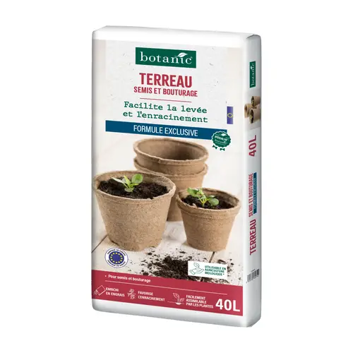 Terreau pour semis et bouturage botanic® - 40 L
