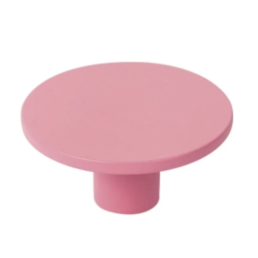 Bouton de meuble abs diamètre 60 mm peint rose piéces – lot de 24