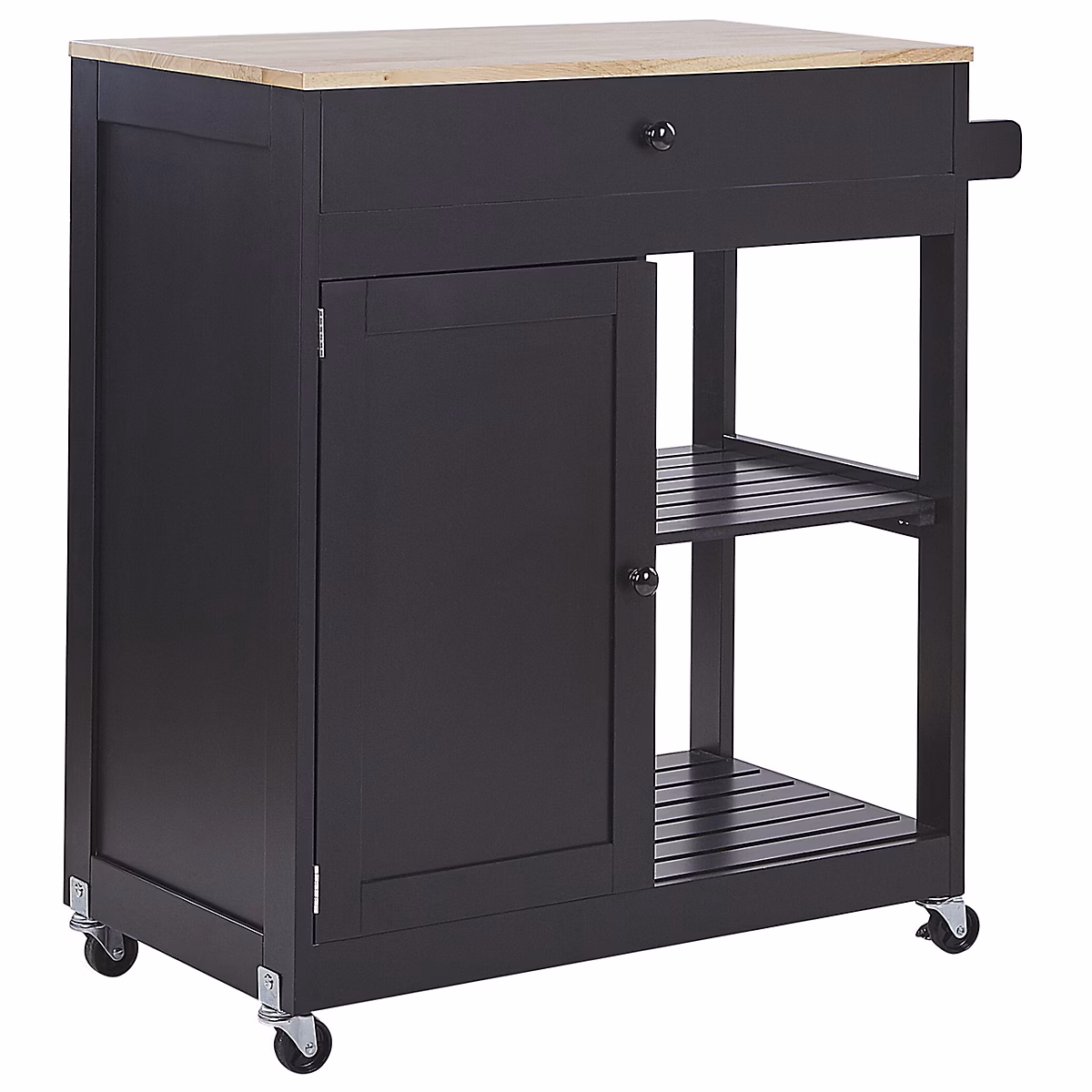 Salon et mobilier de jardin – Chariot de cuisine TRAPANI Noir