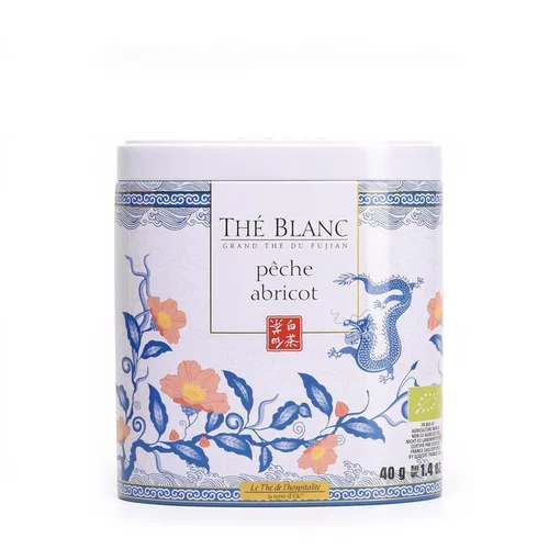 Thé blanc abricot & peche bio Terre d’Oc - 40 g