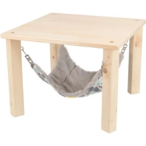 Abri avec hamac pour lapin et petit rongeur en bois non traité Trixie Sunny – Taille L