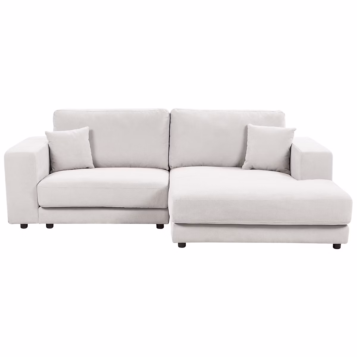 Canapé d'angle 3 places LOFOTEN Tissu Blanc cassé Côté gauche – Réf. RBHHXYZSA7478707516