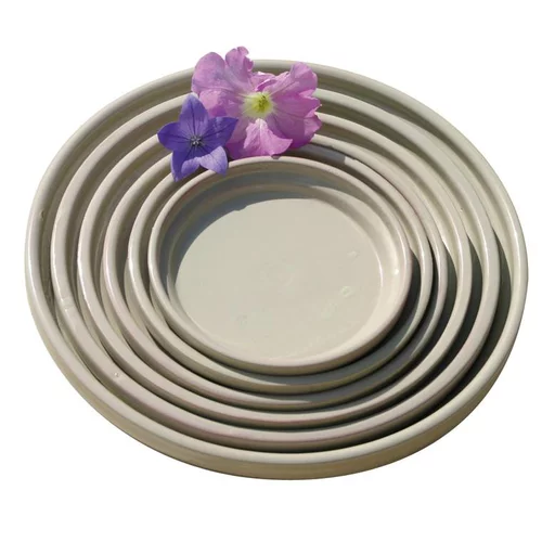 Soucoupe en terre cuite émaillée marron Châtaigne Les Poteries d’Albi - Ø 28 cm