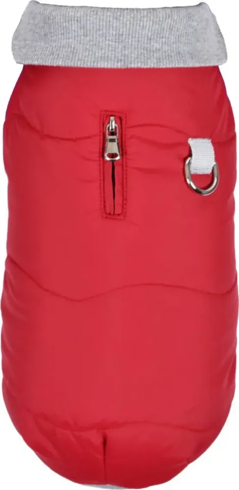 Manteau pour chien coloris rouge doublé polaire Bobby Contraste - Taille 25XS