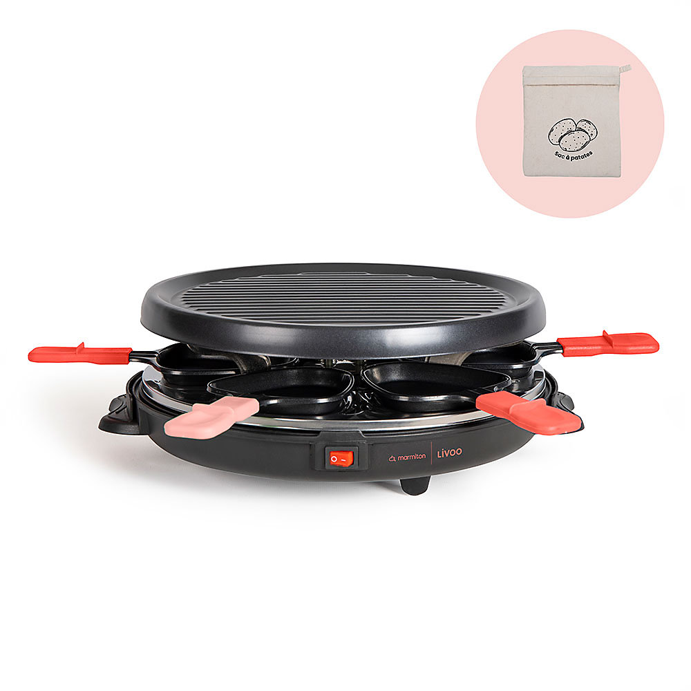 Appareil à raclette 6 personnes 800w Livoo DOC307 – Réf. LSFMGLPZG6022629957