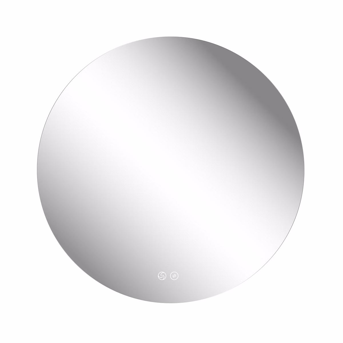Miroir de salle de bains rond lumineux à LED Ø80 cm – MPGlass Aurora
