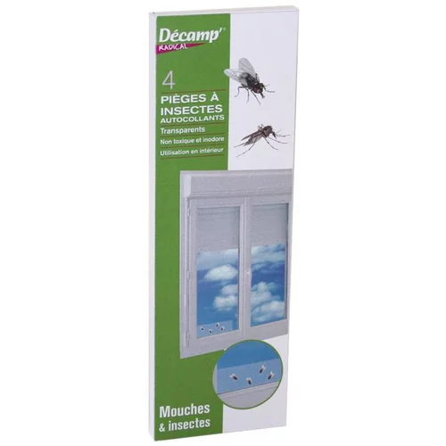 Piège à mouches fenêtres transparent x 4