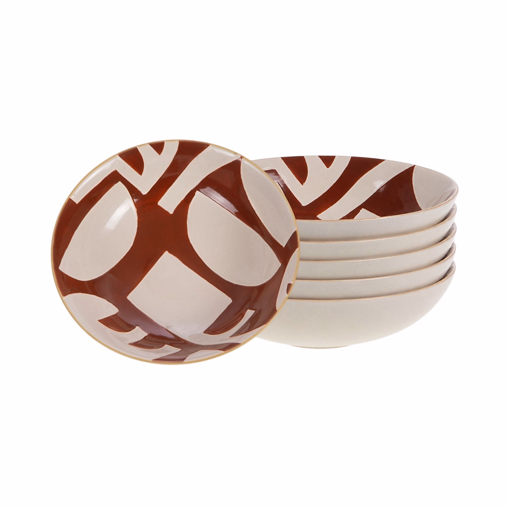 Vaisselle – Assiette creuse Ambre 19 cm (lot de 6)
