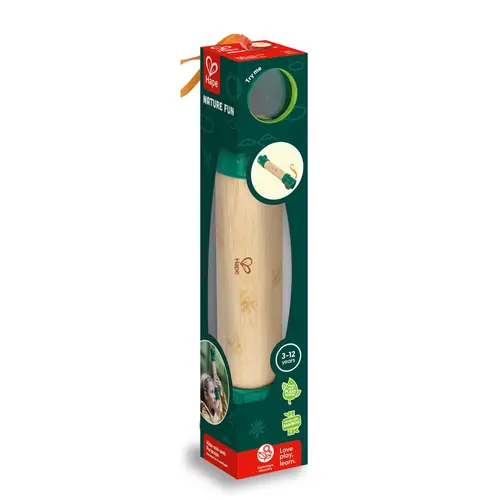 Périscope cache-cache en bambou Hape à partir de 5 ans - 5,6 x 5,6 x 30,5 cm