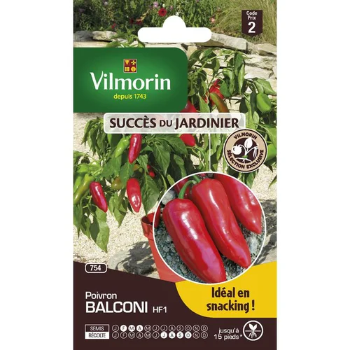 Graines de Poivron Balconi HF1 Vilmorin - graines à semer
