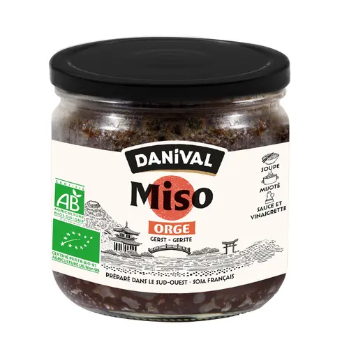 Miso orge grand format bio Danival Pot verre - 390 g