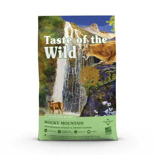 Croquettes pour chat au saumon et au gibier Rocky Mountain - 2 kg