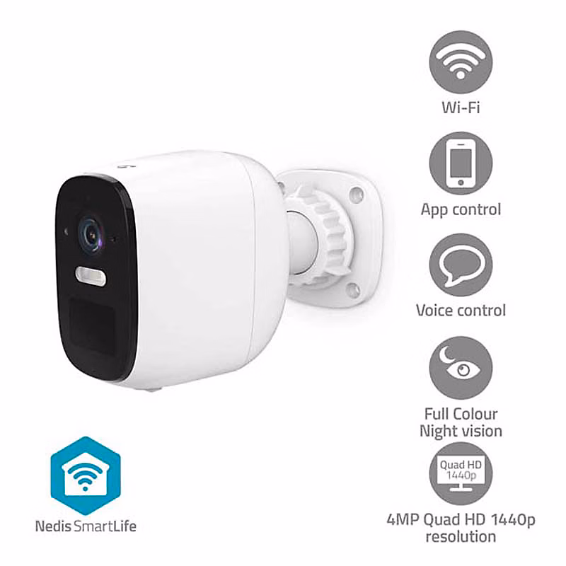 Caméra de surveillance Wifi autonome NEDIS – Réf. IODLYMFGN7618306695