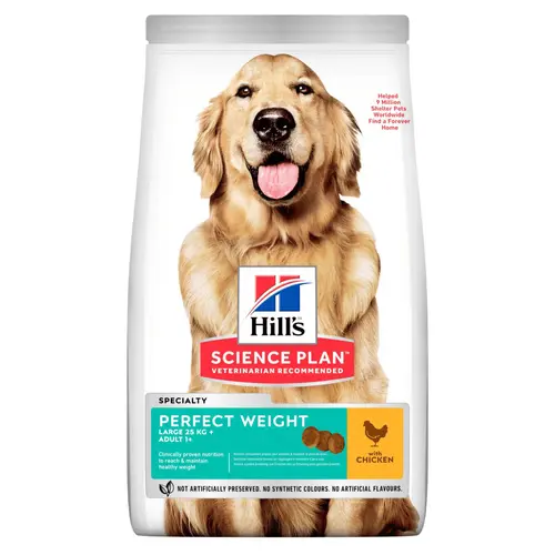 Croquette pour chien adulte perfect weight au poulet Hill's - 12 kg