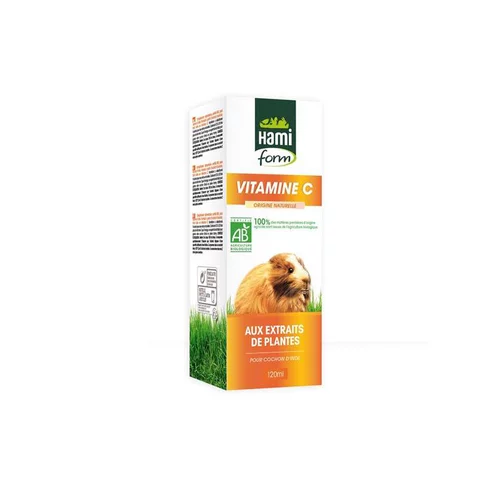 Vitamine C bio pour cochon d’inde en flacon de 120 ml
