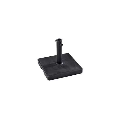 Pied parasol carré coloris noir en ciré - 35 kg