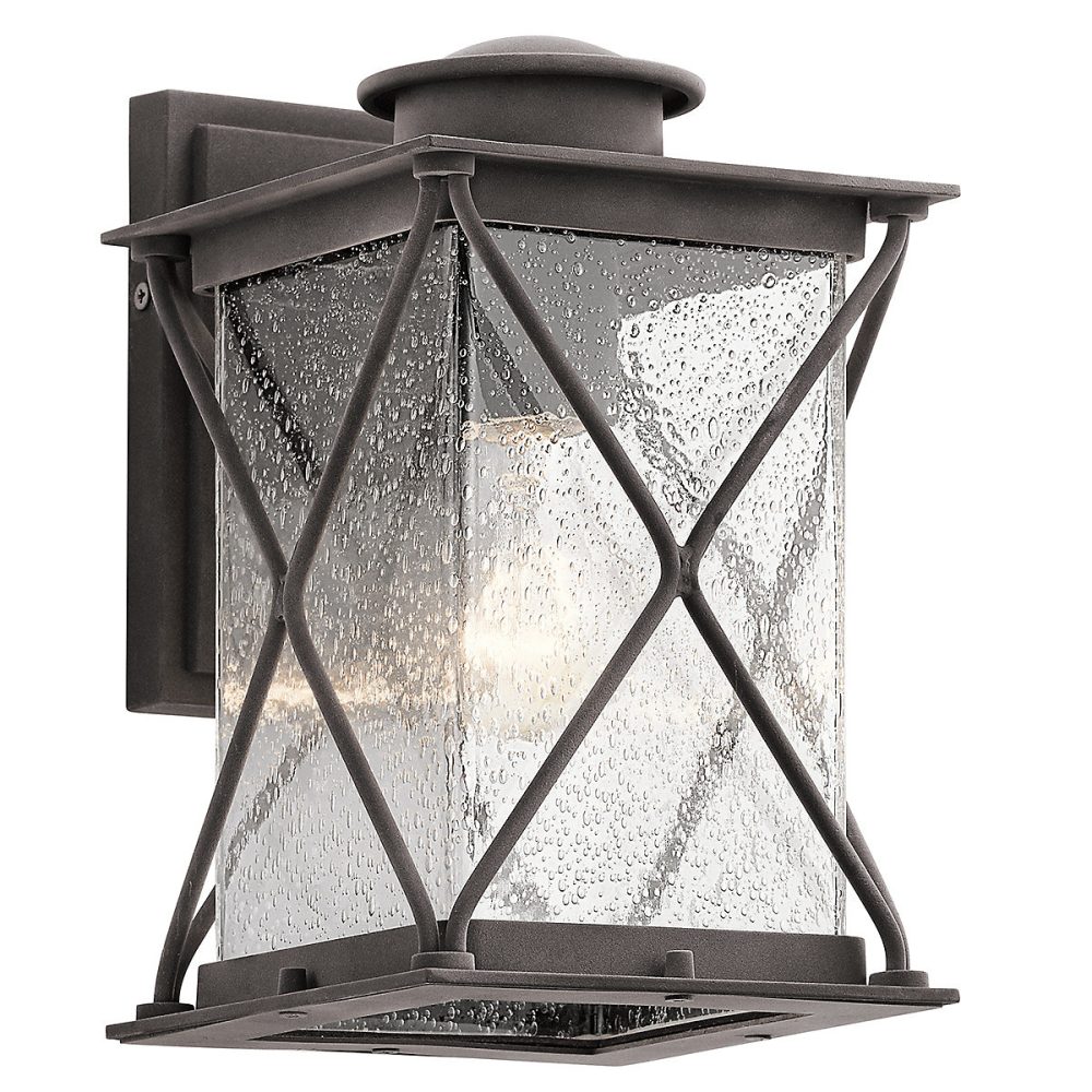 Elstead Argyle – Petite lanterne murale extérieure à 1 ampoule en zinc IP44, E27