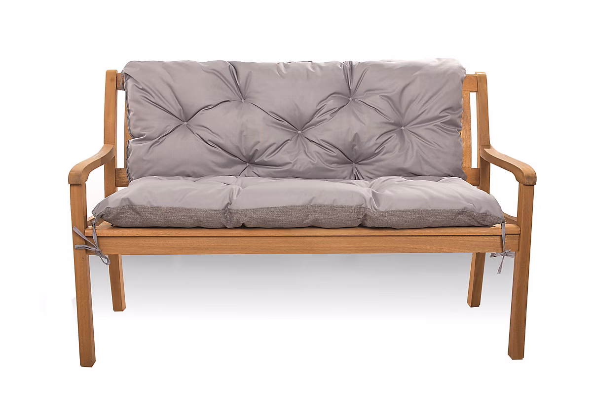 Coussin pour banc de jardin 160 × 60 × 50cm coussin de banc de jardin 3 places Gris coussin de balançoire coussin de banc extérieur
