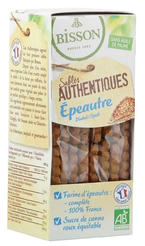 Biscuits sablés authentiques à l’épeautre - 175 gr