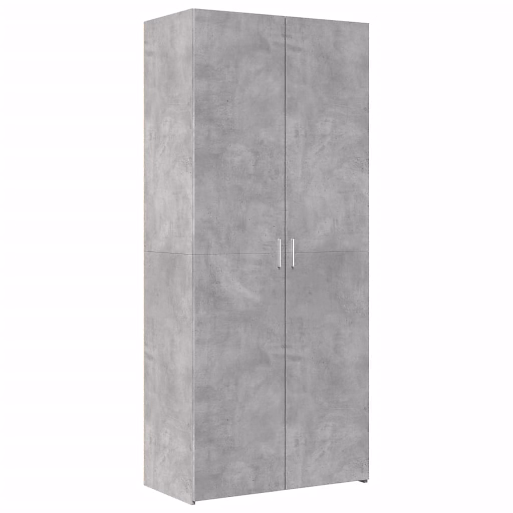 Buffet haut gris béton 80 × 42 – 5 × 185 cm bois d'ingénierie vidaXL