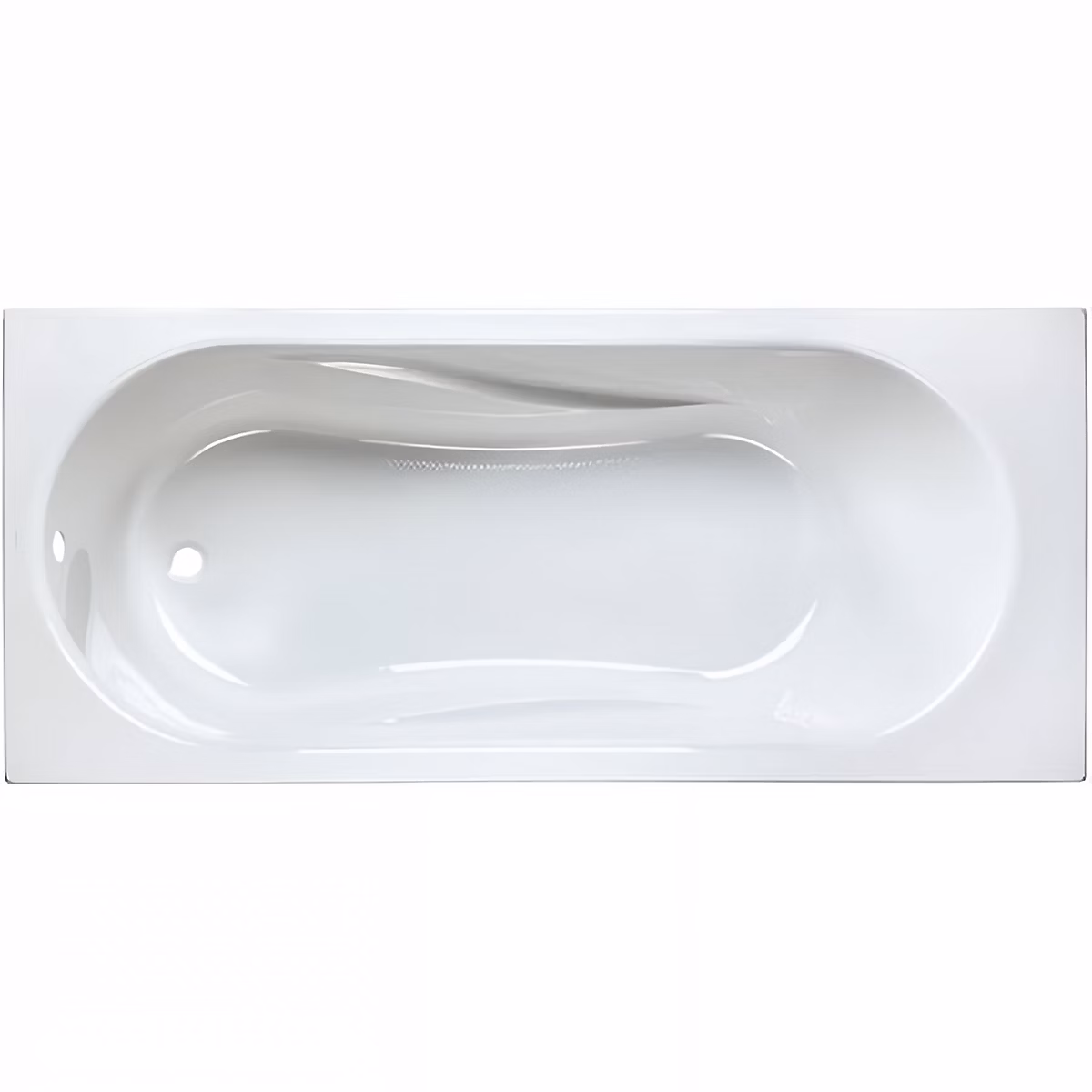 Baignoire acrylique haute densité SANINDUSA Aveiro 170x75 blanc livrée avec pieds réglables (vidage non inclus) | Baignoire