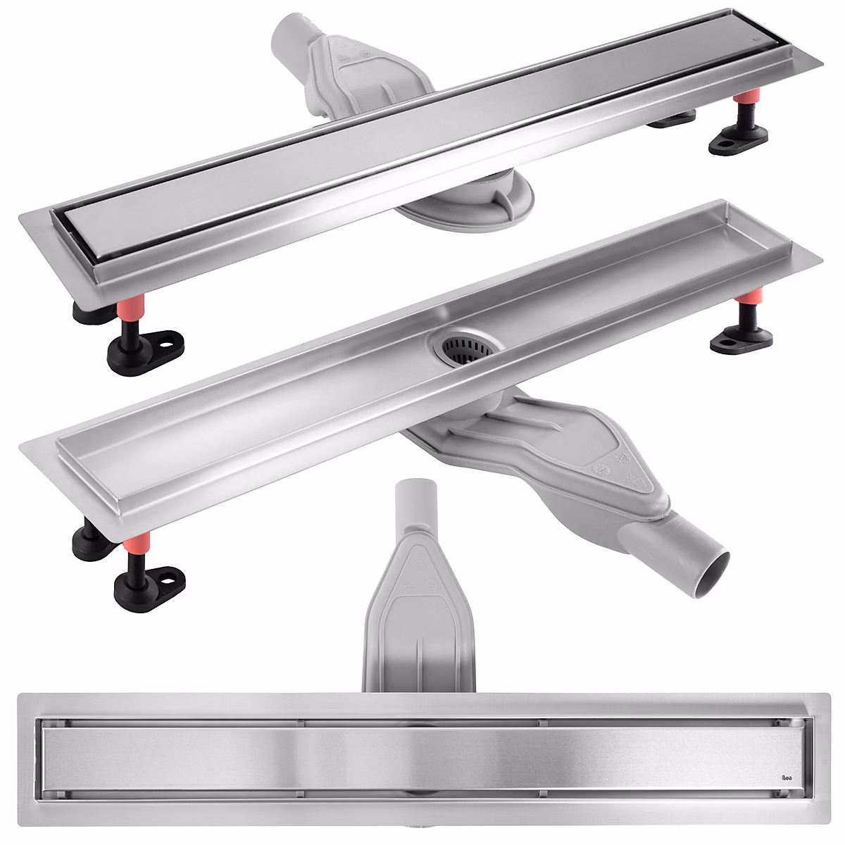 Drain Linéaire Rea Neox Superflow 800 Brush Steel – Réf. KXGCODLAR1274017094