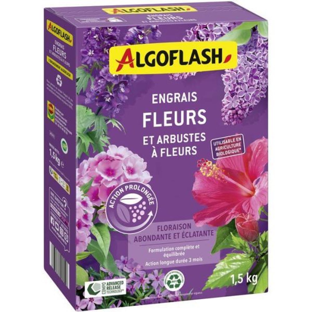 ALGOFLASH Engrais fleurs algoflash - fleurs & arbustes a fleurs