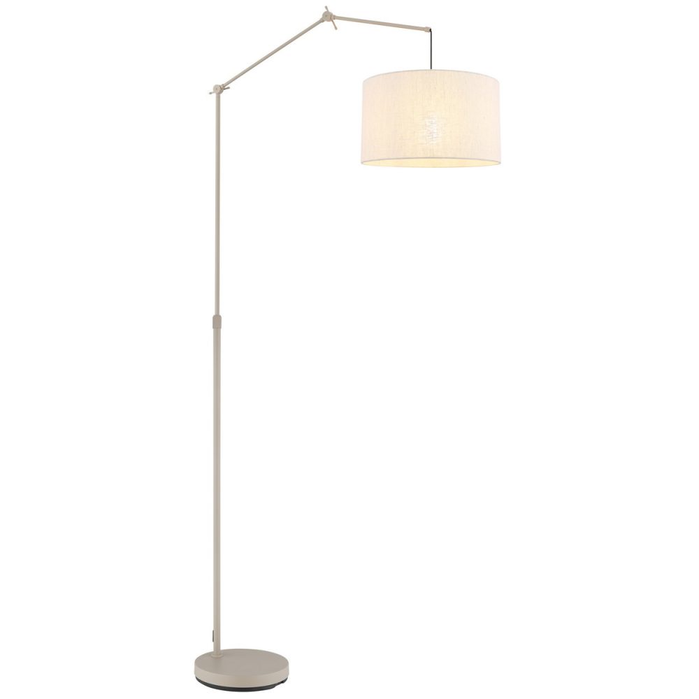 Globo Rom Lampadaire arqué sable E27 – Ambiance extérieure