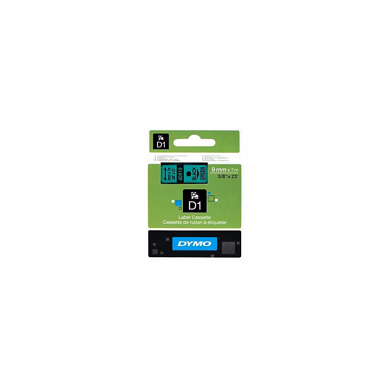 Dymo Schriftband 40919 Green Black Schwarz (S0720740) – Réf. DJTGBVIAD1056593862