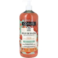Gelée de douche bio apaisante fraise-tomate en flacon pompe Coslys - 250 ml