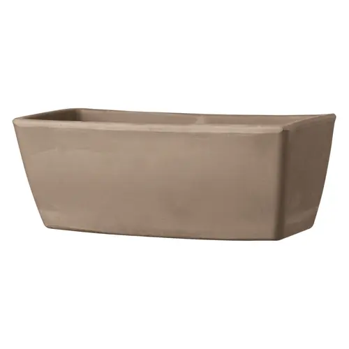 Jardinière bord lisse, Gris grafite L42x P17,6x H15,6