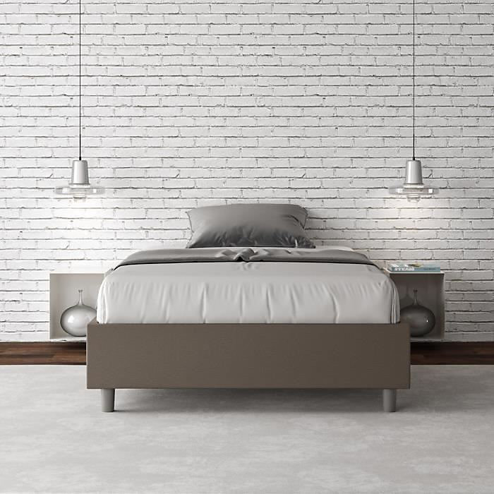 Cadre de lit double Azelia – sans sommier, cappuccino