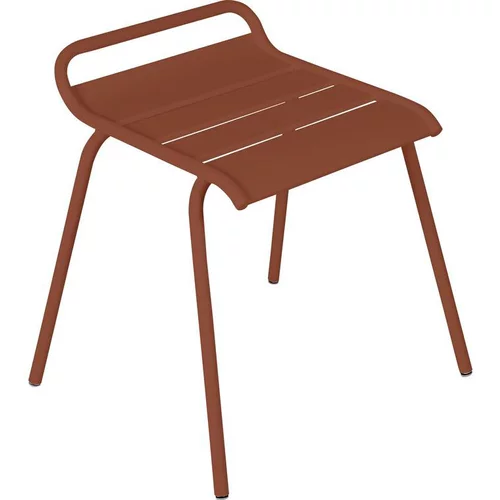 Tabouret coloris orange en acier Monceau Fermob