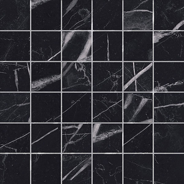 Carrelage Marquina brillant Noir – brillant 30 × 30cm ( vendu par boite de 0, 63 m² )