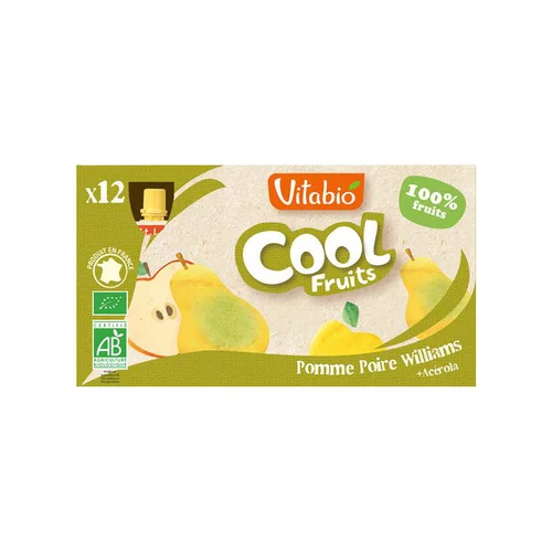 Cool Fruits Pomme Poire - 12 x 90 gr