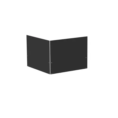 Habillage arrière crédence angle meuble noir Le Marquier - L 55 x P 55 x H 40 cm