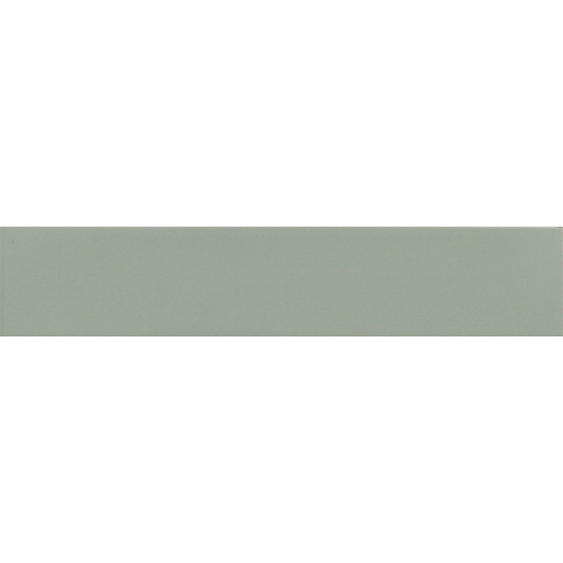 Carrelage sol / mur brique effet béton vert menthe mate 6 × 30 cm WADI MINT