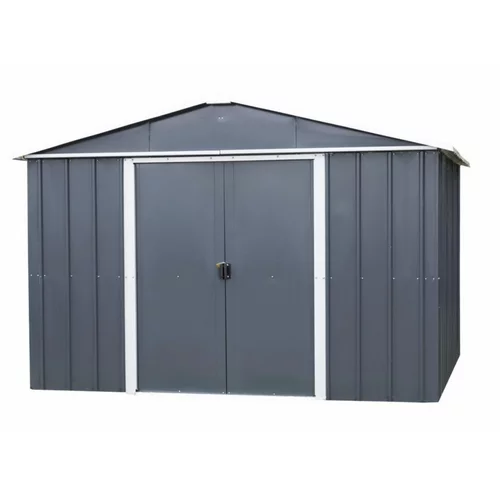 Abri de jardin métal sans plancher coloris anthracite Yardmaster Trigano - 7,9 m²