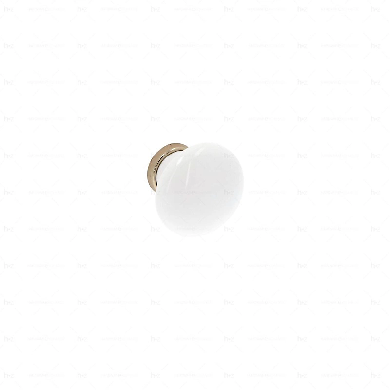 Boutons pour meubles en zamac et Porcelaine Diamètre 31 Plaqué or – Réf. YNOEVZTHD6401311104