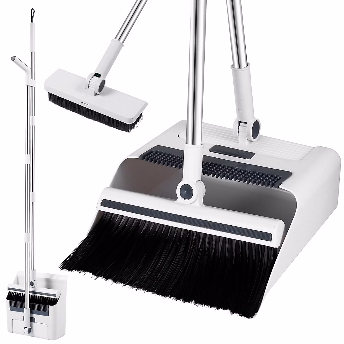 Ensemble balai 3 en 1 FISHTEC Pivotant 180 pelle peigne Intégré – Réf. PVMKNUIVB2854684878