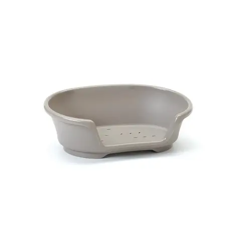 Corbeille pour chien en plastique gris Savic modèle Cosy Air 78 cm (fond du panier) - 90 x 60 x 26 cm